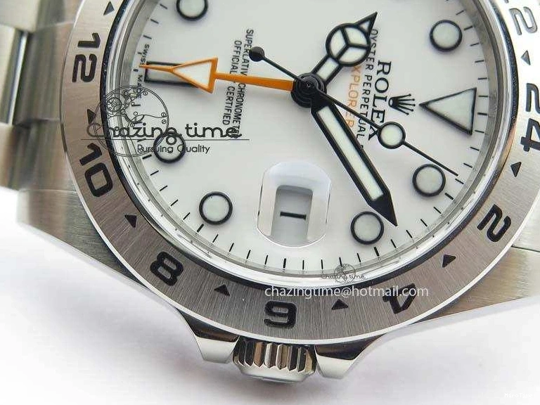 MiroTime 0412 Explorer II 42mm 216570 1:1 Noob Best Edition White Dial A3187 (Correct Hand Stack) Sophisticated 3837